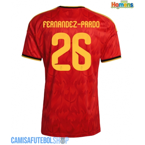 Camisa de time de futebol Bélgica Matias Fernandez-Pardo #26 Replicas 1º Equipamento Mundo 2026 Manga Curta